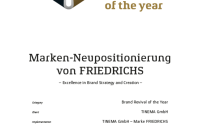 FRIEDRICHS als „Brand Revival of the Year 2025“ ausgezeichnet